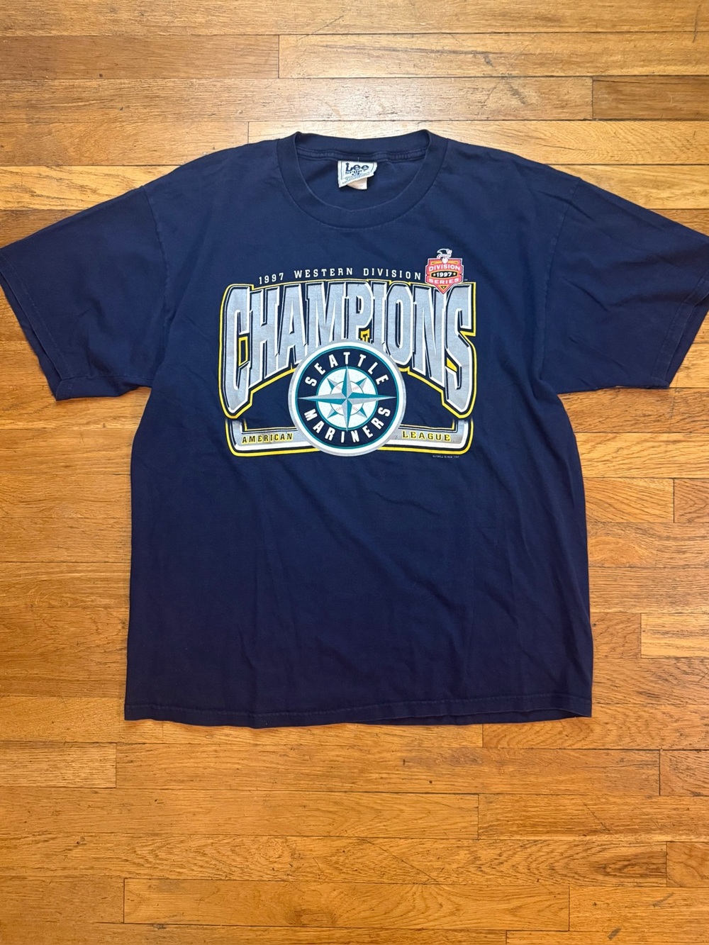 Vintage 1997 Seattle Mariners Division Champions Tee